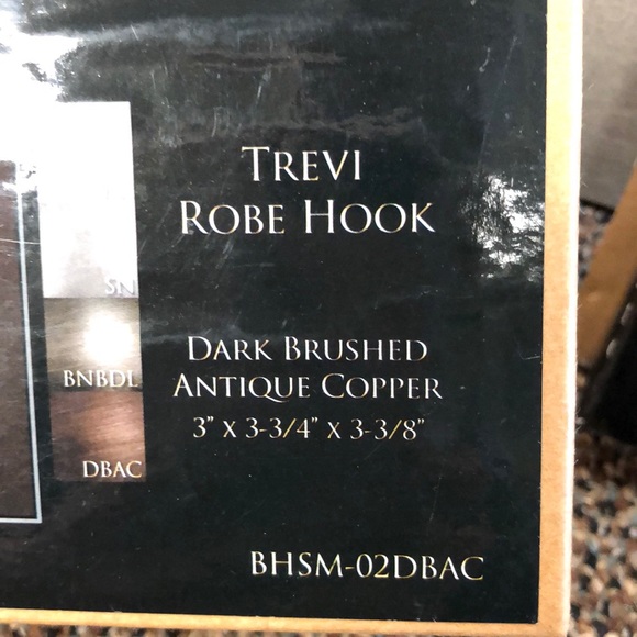 🌺Dark Brushed Antique Copper Robe Hook. BNWB - Picture 3 of 6